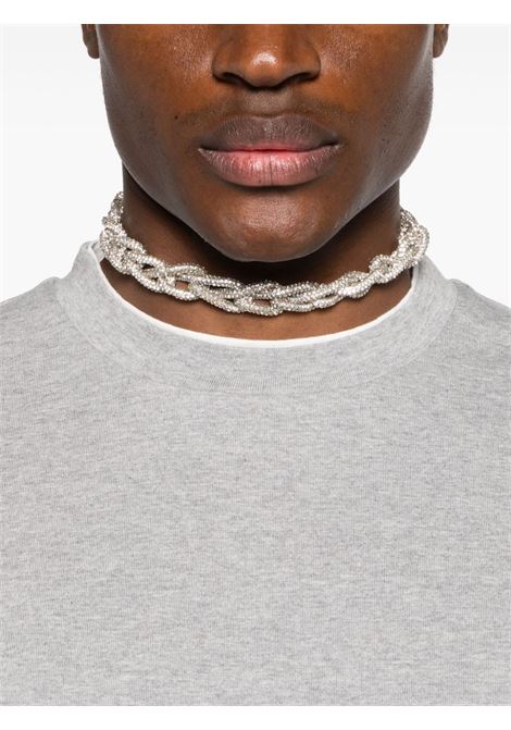 Collana girocollo con corda di cristalli in argento di Acne Studios - unisex ACNE STUDIOS | C50415DNK